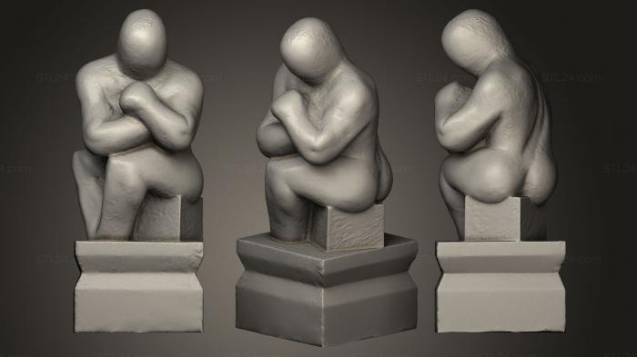 Статуэтки и статуи разные (Мраморная скульптура, STKR_0288) 3D модель для ЧПУ станка